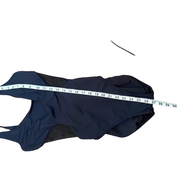 Vince Camuto Mesh Insert Black One Piece Swimsuit - Picture 14 of 15